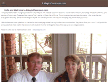 Tablet Screenshot of amagicclassroom.com